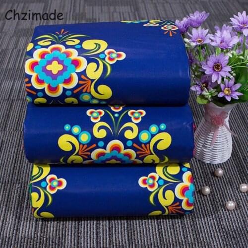 Chzimade Ankara African Flower Prints Fabric 100% Cotton Soft Real Wax Fabric For Women Wedding Dress Diy Sewing Crafts