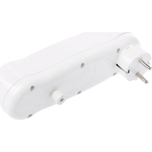 Dual USB Ports 1 to 3 Way EU Standard Power Adapter Socket Strip Conversion Plug