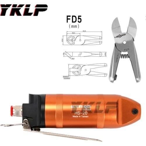 HS-20 Air Scissors Shear Stainless Steel Nipper Blade Cutter Head Pneumatic Tool FD5