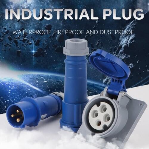 IP67 16A Waterproof Industry Socket Plug Coupler 3 4 5 Core Male Famale Electrical Connector
