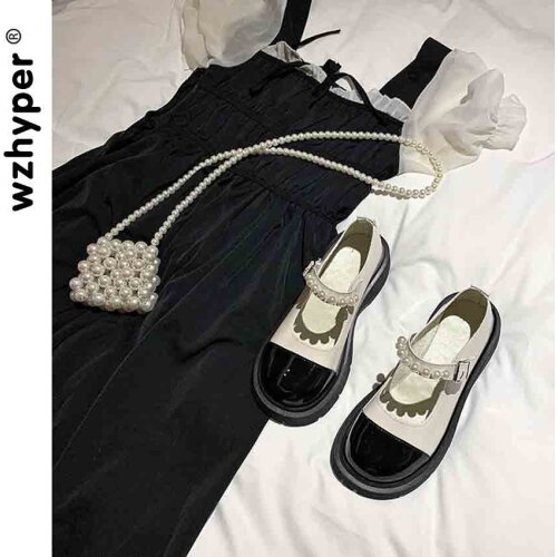 Lolita Retro Mary Jane Small Leather Shoes Female Hepburn Wind Japanese Jk with Skirt Thick Bottom Single Shoes