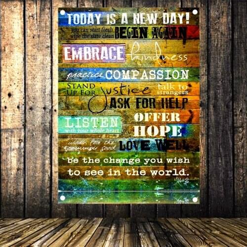 Motivational & Inspirational Quotes Posters for Teachers, Flags & Banners Wall Hanging Tapestry Classroom & Office Bedroom Decor