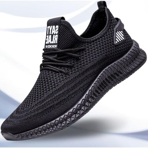 Mens Shoes Tennis 2021 Spring and Autumn New Fashion Flat Bottom Casual Shoes Mens Breathable Mesh Walking Tennis Shoes