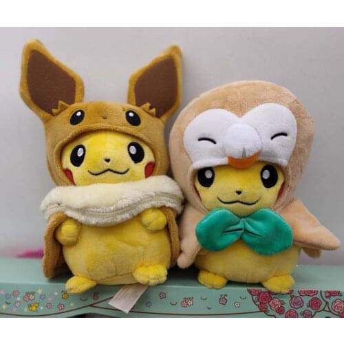 New Authentic Japan Pokemon anime game PC Pikachu Eevee Plush Doll toy