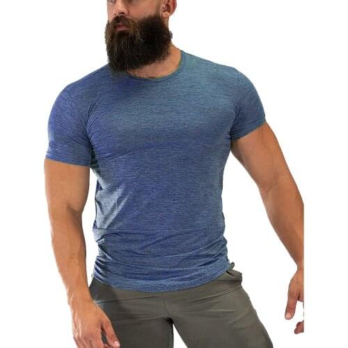 2021 Brand New Outdoor Quick-drying T-shirt Mens Short-sleeved Large Size Sports Fitness Clothes Fitness Sports Wear for Male