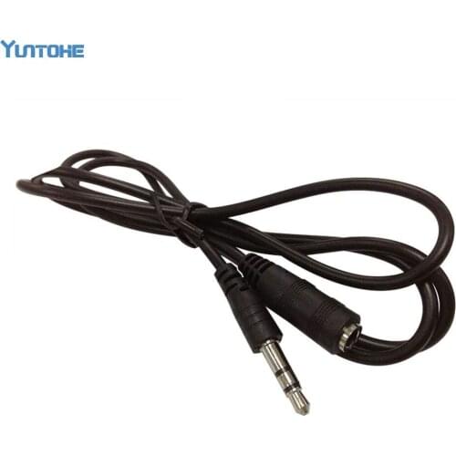 Wholesales 100pcs/lot Black 1M 3ft Stereo Audio Extension AUX Cable 3.5mm Male To Female