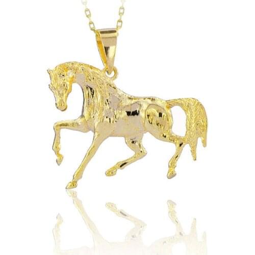 Horse Necklace 925 Sterling Silver Animal Necklace