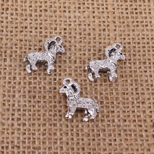 6pcs Goat Ram Charms 22x19mm Antique Silver Color Pendant for DIY Jewelry Making Findings Handmade Craft 3430