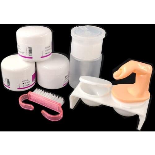 Professional Nail Art Crystal Acrylic Powder Brush Glitter Nail Sticker Tool