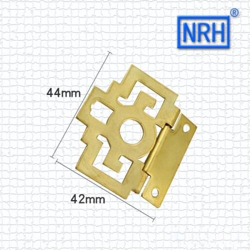 NRH retro furniture lock hasp lock plate Hanging parts decoration Furniture fittings hardware fittings