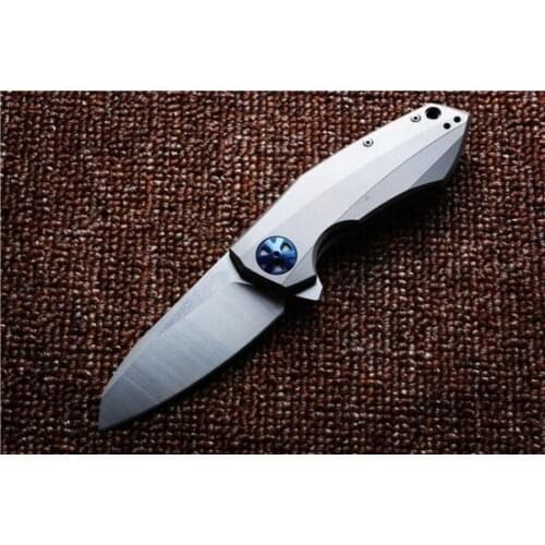 ZT Knife 0456 ZT0456 Folding Blade D2 TC4 Titanium Handle Ball Bearing Pocket Tactical Knife Hunting Fishing Knives EDC Tools