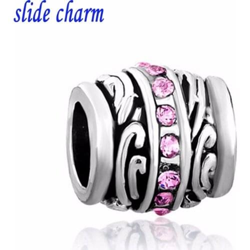 Slide charm New popular children jewelry little boy charm beads fit Pandora charm bracelets Free shipping