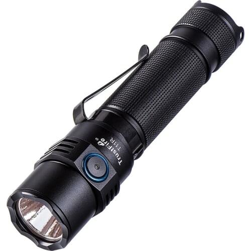 TrustFire T11R Tactical Flashlight 1800 Lumen Rechargeable 18650 LED Torch Outdoor Lighting Pocket Clip Double Switch