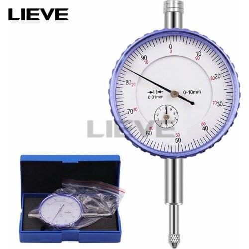 0.01mm precision dial indicator gauge 0-10mm instrument precision 0.01mm dial indicator tool indicator table
