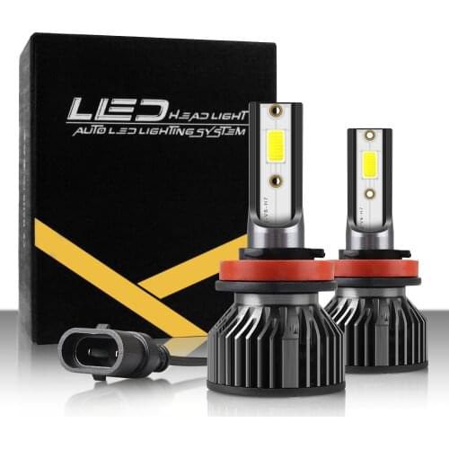 2PCS LED H4 H8 H9 H1 H11 9005 HB3 HB4 9006 LED bulb mini h7 S6 led Auto car headlight lamp Headlamp 12000LM 12V 76W