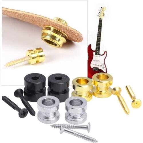 2Pcs Schaller Guitar Non-slip Strap Lock Button Marvel Buckle Base New