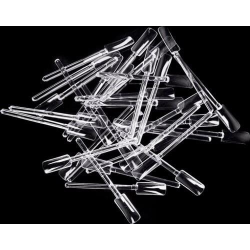 32pcs/lot Nail Art Clear Tips Display Stand Nail Polish Practice Training Tools Transparent 32 Tips Pop Sticks