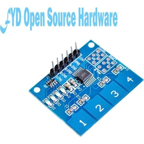 1pcs 4 Channel Digital Touch Sensor Capacitive Switch Module Button TTP224 for arduino raspberry