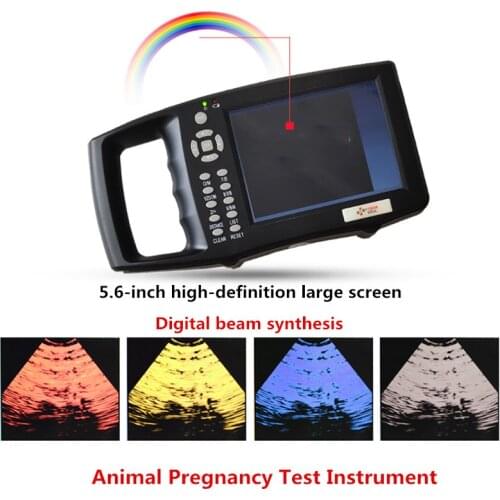 5.6-inch TFT Color Screen Portable Animal Ultrasound Machine Pig Pregnancy Test Instrument Ultrasonography Ultrasonic Detector Y