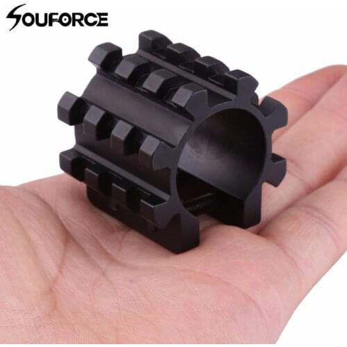 Alumium Picatinny/Weaver Rail Diameter 25.4mm Ring 3 Picatinny Rails Per Side on Barrel fit Mag Tubes