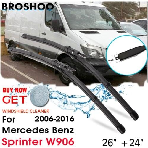 Car Wiper Blade Front Windscreen Windshield Wipers Blades Auto Accessories For Mercedes Benz Sprinter W906 26"+24" 2006-2016