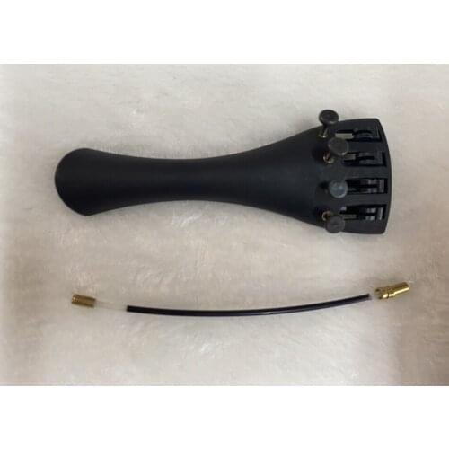 Free shipping 2 PCs of Carbon fiber tailpiece Cello Tail Piece with tuner 4/4