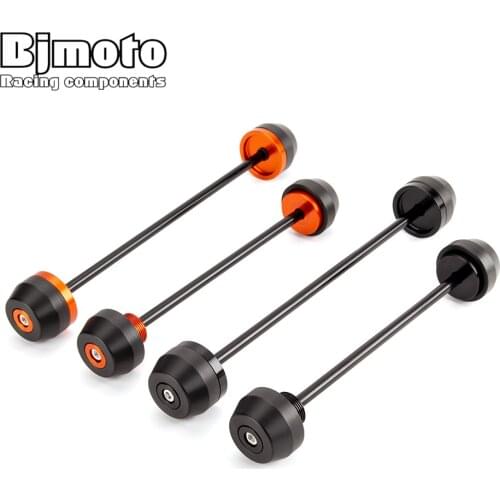 BJMOTO Rear Axle Fork Crash Wheel Slider Protector For Duke 790 2018 2019 Sliders Cap Pad Falling Protection