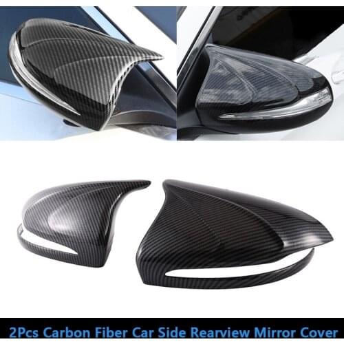 Carbon Fiber Car Side Rearview Mirror Cover Shell for Mercedes-Benz W205 W213 X253 C E GLC GLA GLB Class