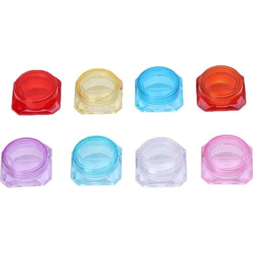 Travel Cosmetic Empty Jar Pot Eyeshadow Makeup Face Cream Lip Balm Container Box