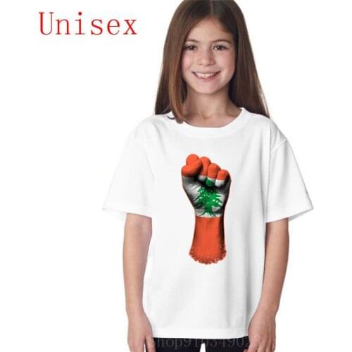 Flag of Lebanon on a Raised Clenched Fist childrens clothes g kids clothes boys children clothes boys nice cool popular