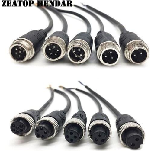 5Pcs GX12 2 3 4 5 6 Pin Aviation Signal Cable Male / Female Plug M12 for Car Camera/DVR Video Camera & CCTV Monitor & Subwoofer