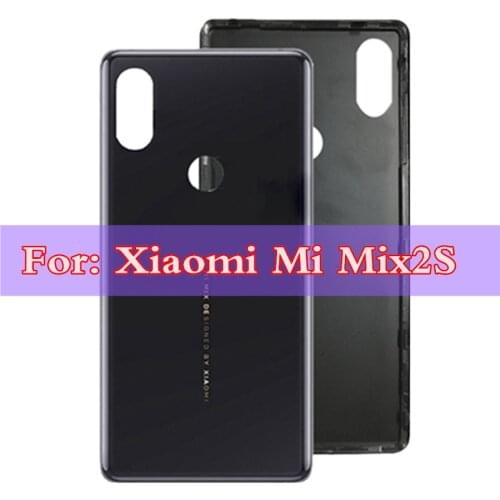 Ceramic back Cover White/Black 5.99'' For Xiaomi Mi Mix 2S Mix 2 S Back Battery Cover Door Housing case Rear Ceramic parts