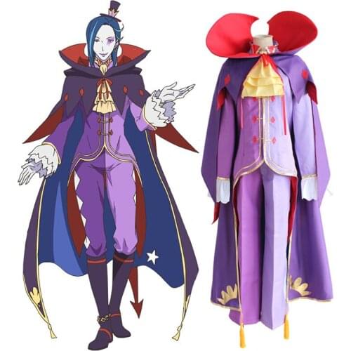 Anime Re:ZERO -Starting Life in Another World- Cosplay Costumes Roawaal L Mathers Cosplay Re:Zero Kara Hajimeru Isekai Seikatsu