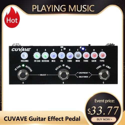 CUVAVE Cube BABY Multi Effects Guitar Pedal Delay Chorus Phaser Reverb Effect Pedal for Electric Guitar Guitar Accessories Parts