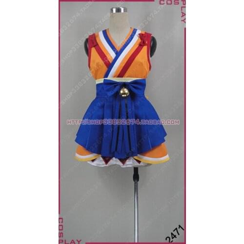 LoveLive!SunShine!! Dreamer Takami Chika Orange Girls Kimono Dress Cosplay Costume S002