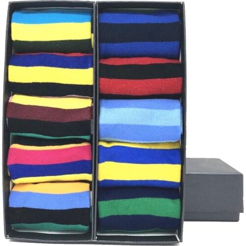 MYORED mens socks gift popular fruit patterns combed cotton crew socks for men Causal Novelty Gifts Socks