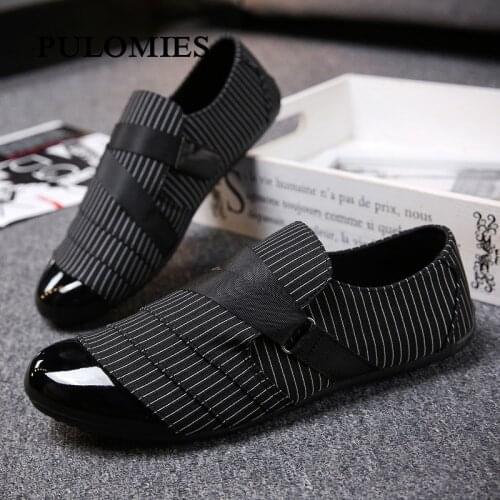 Men Shoes Casual Canvas Shoes Men Winter Warm Plush Loafers Flats Men Driving Shoes Moccasins Footwear Slip-On Walking Shoes