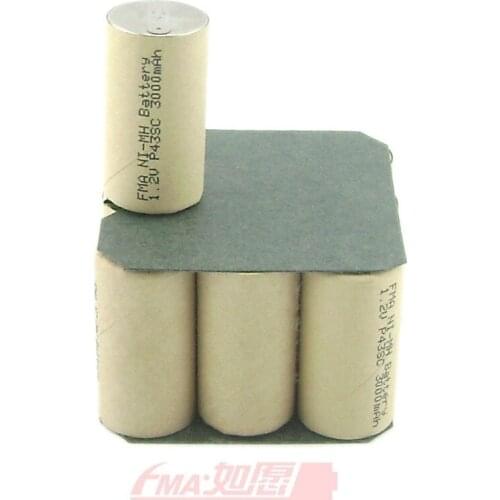 NiMH Sub C SC 12V 3000mAH Battery for Power tools Drill Screwdriver 10SN P08