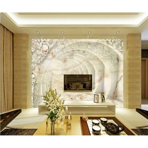 Custom photo wallpaper 3d Jade carving woods wallpapers for living room Home Decoration mural 3d paintings