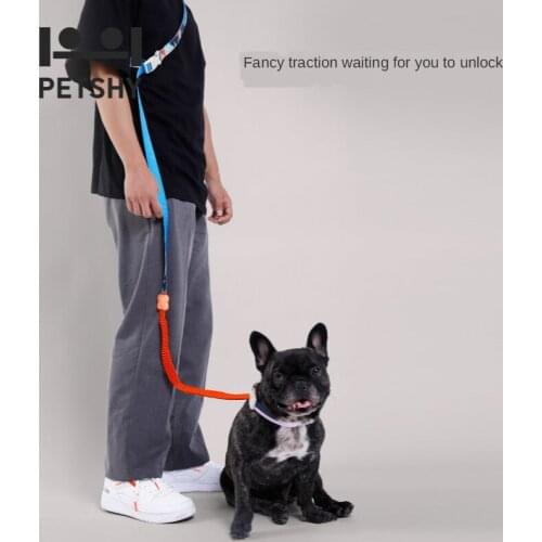 Durable Explosion Proof Dog Leash Small-large Dog Leads Elastic Buffer Belt Golden Retriever French Bulldog Dog Accessories