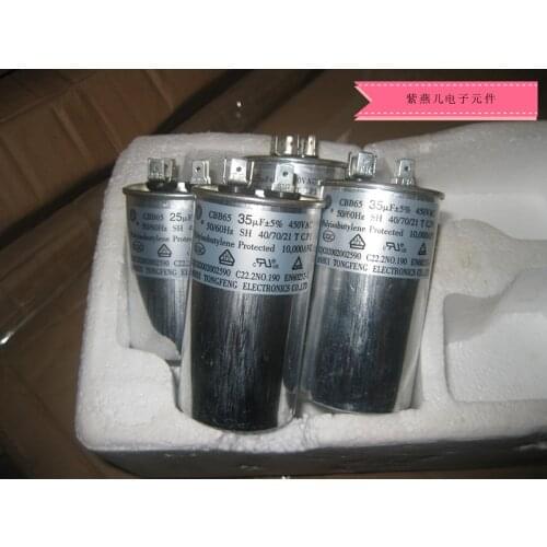 New CBB65-450V-35UF air conditioner starting capacitor / motor starting capacitor