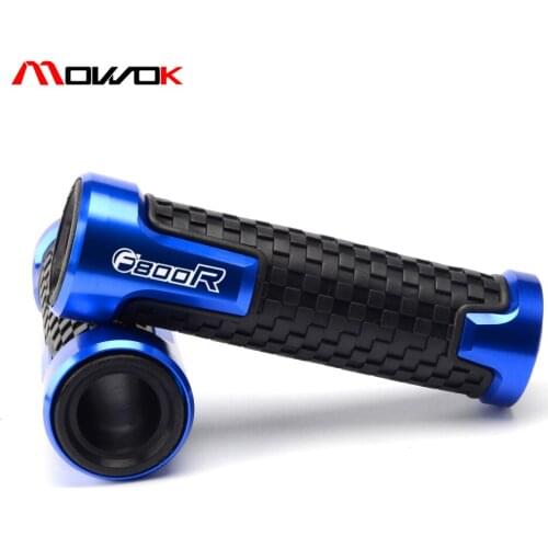 Motorcycle handle grips Motorbike blue For BMW F800R f800r with logo F800R