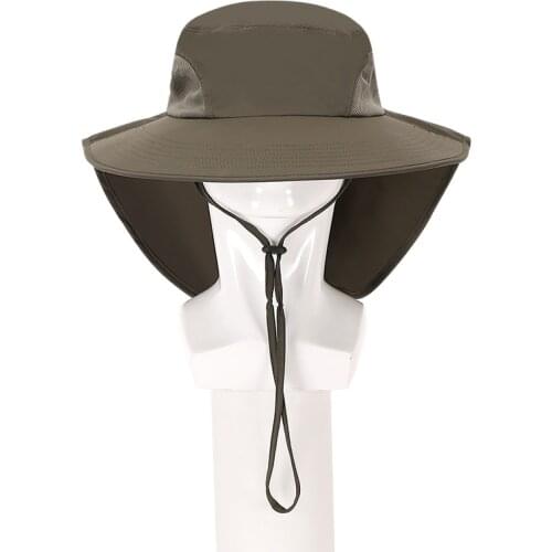 Fonoun Fishing Hat Sun-proof Multiple Functions Breathable Abrasion Resistant Neck Protect UnisexFH566