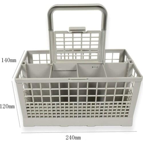 Universal Dishwasher Cutlery Basket 24x14x12cm Dish Washer Parts Plastic Storage Basket For Bosch Whirlpool Maytag Dishwashers