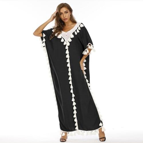 One Size African Dresses for Woman Abaya Dubai Muslin Long Robe Islamic Women Vestidos Robe Clothing