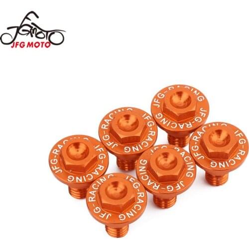 Motorcycle 6PCS Front Fork Guard Bolt Screws For KTM SX SX-F XC XC-F EXC EXC TPI EXC-F XC-W XCF-W 125 150 200 250 300 350 400