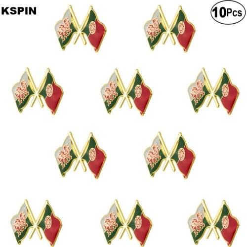 WALES & Portugal Lapel Pin Flag badge Brooch Pins Badges 10Pcs a Lot
