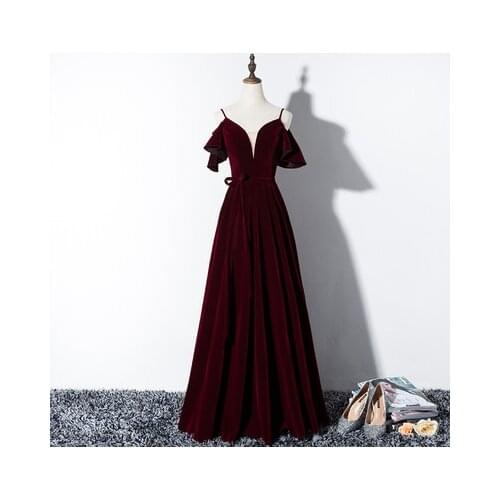 Freeship wine red velvet bowknot waist long dress medieval dress Renaissance Gown queen costume Victorian /Marie belle Ball