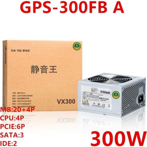 New PSU For Delta Brand VX300 GTX1050 550 Mute Wide Desktop Computer Power Supply Rated 300W Peak 400W Power Supply GPS-300FB A
