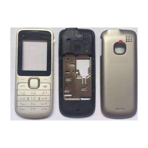 Full housing cover case with keypad keyboard for Nokia C1-01 C1 01 with open tools